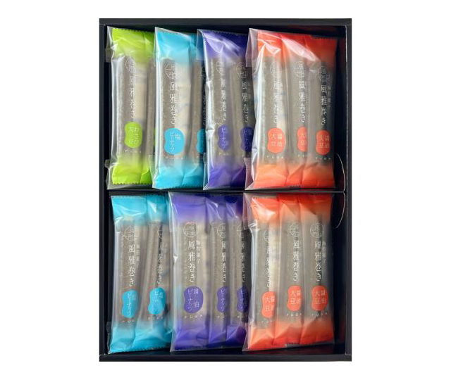 風雅巻き 海苔菓子 ギフト箱入り包装済 21本 FC-7(N) 増辰（ますたつ